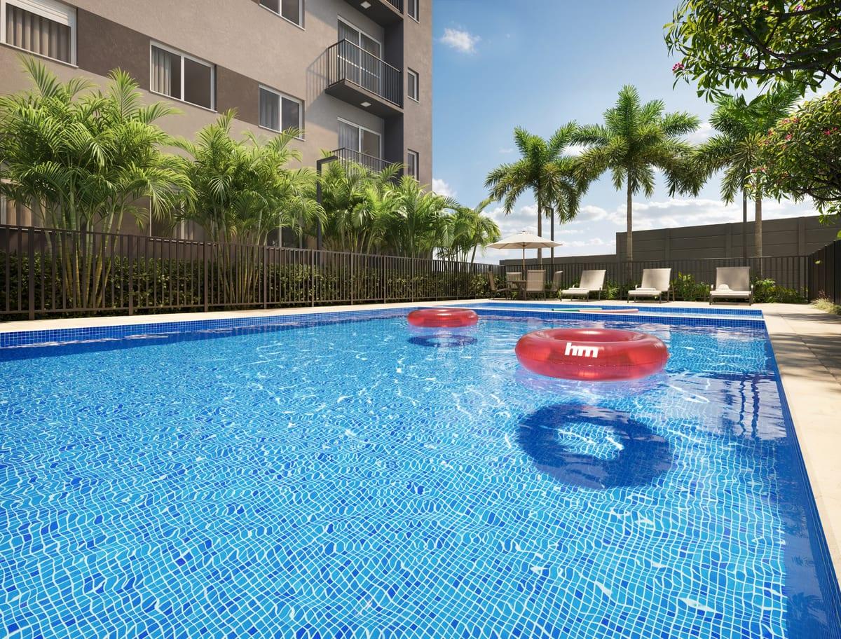 Piscina ilustrativa do condomínio